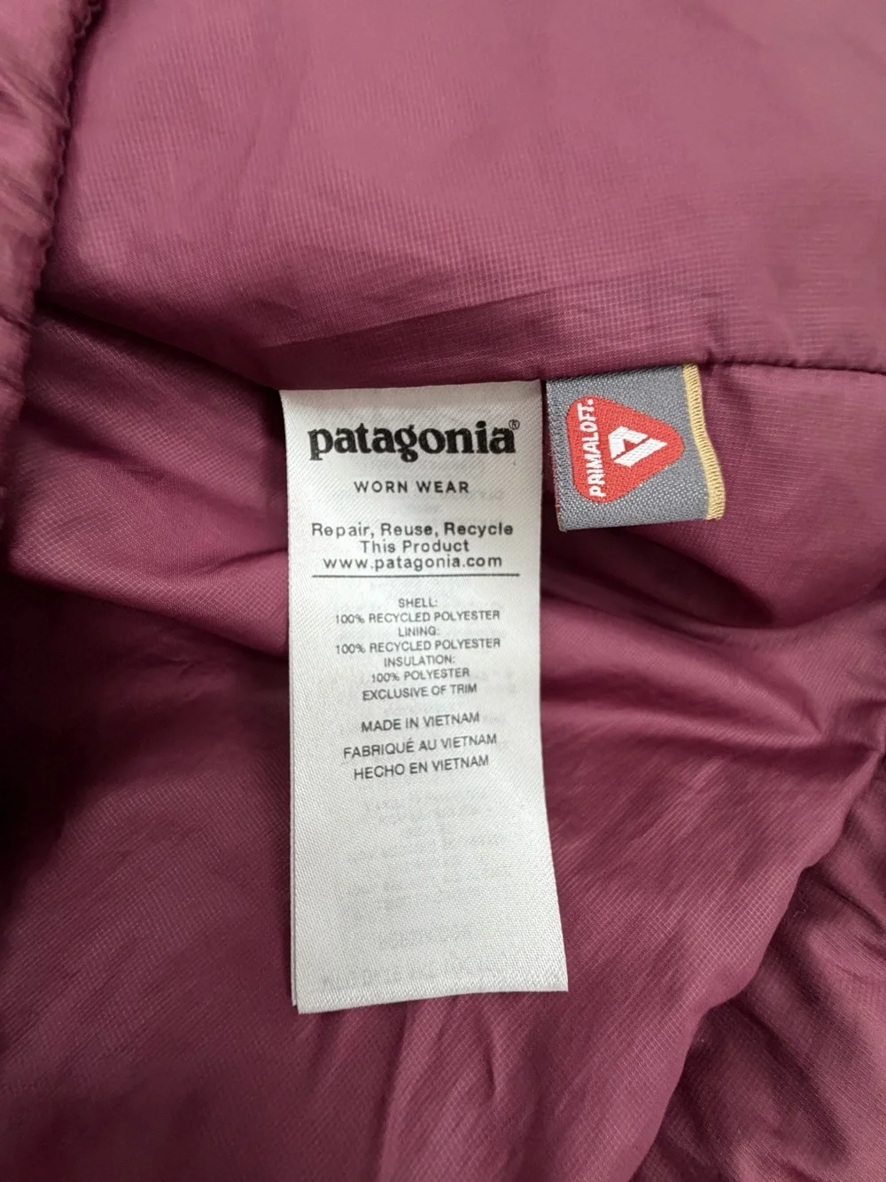 Patagonia Women's Large Maroon Nano Puff Jacket